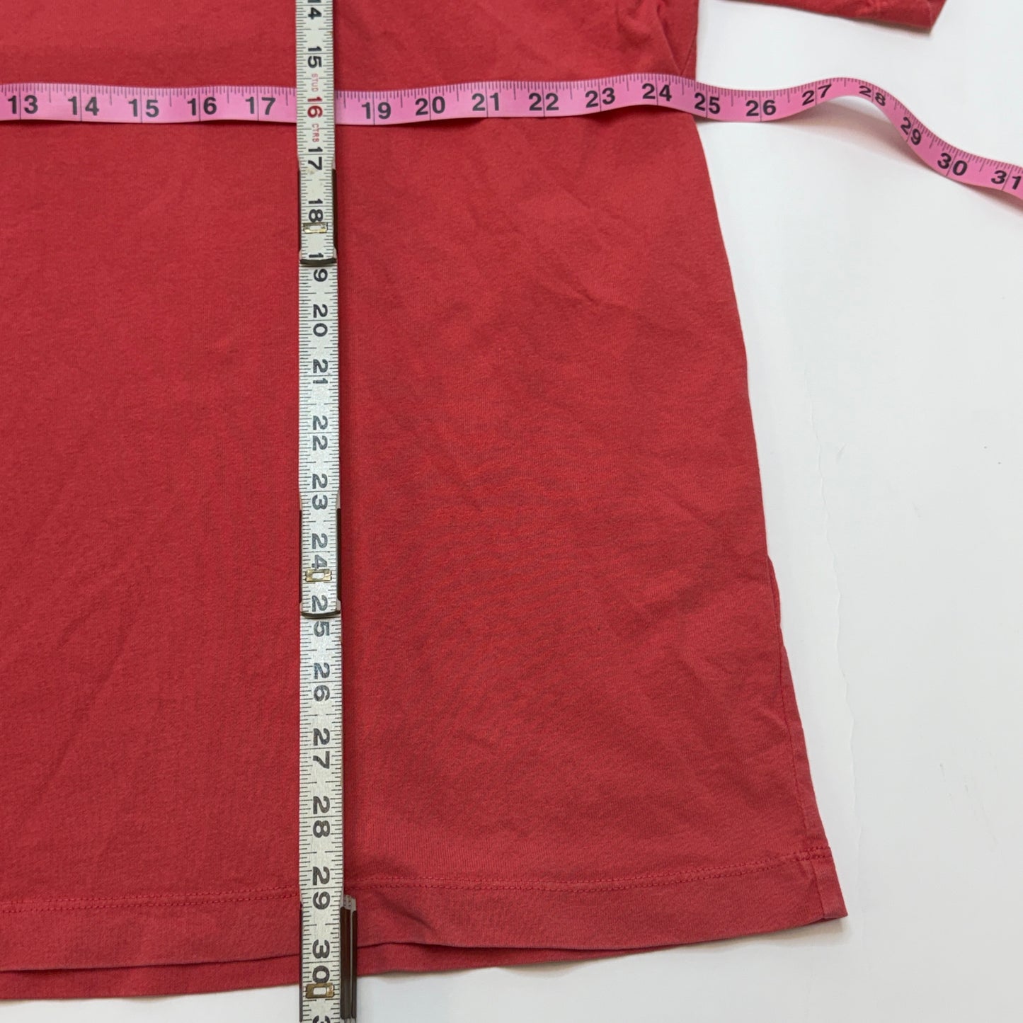 AllSaints Underground Tee Men's XL Oversized Cotton T-Shirt Coral