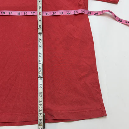 AllSaints Underground Tee Men's XL Oversized Cotton T-Shirt Coral
