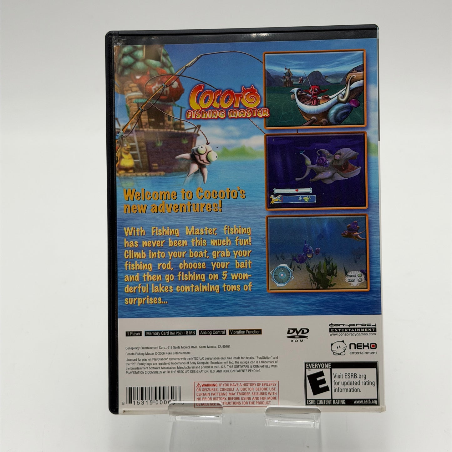 Playstation 2 Cocoto Fishing Master Game CIB