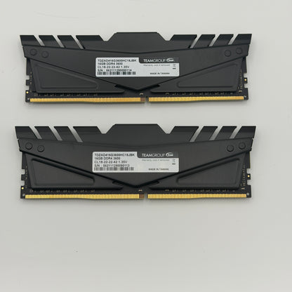 TeamGroup T-FORCE DARK ZA 32GB (16GBx2) DDR4 3600MHz RAM Kit