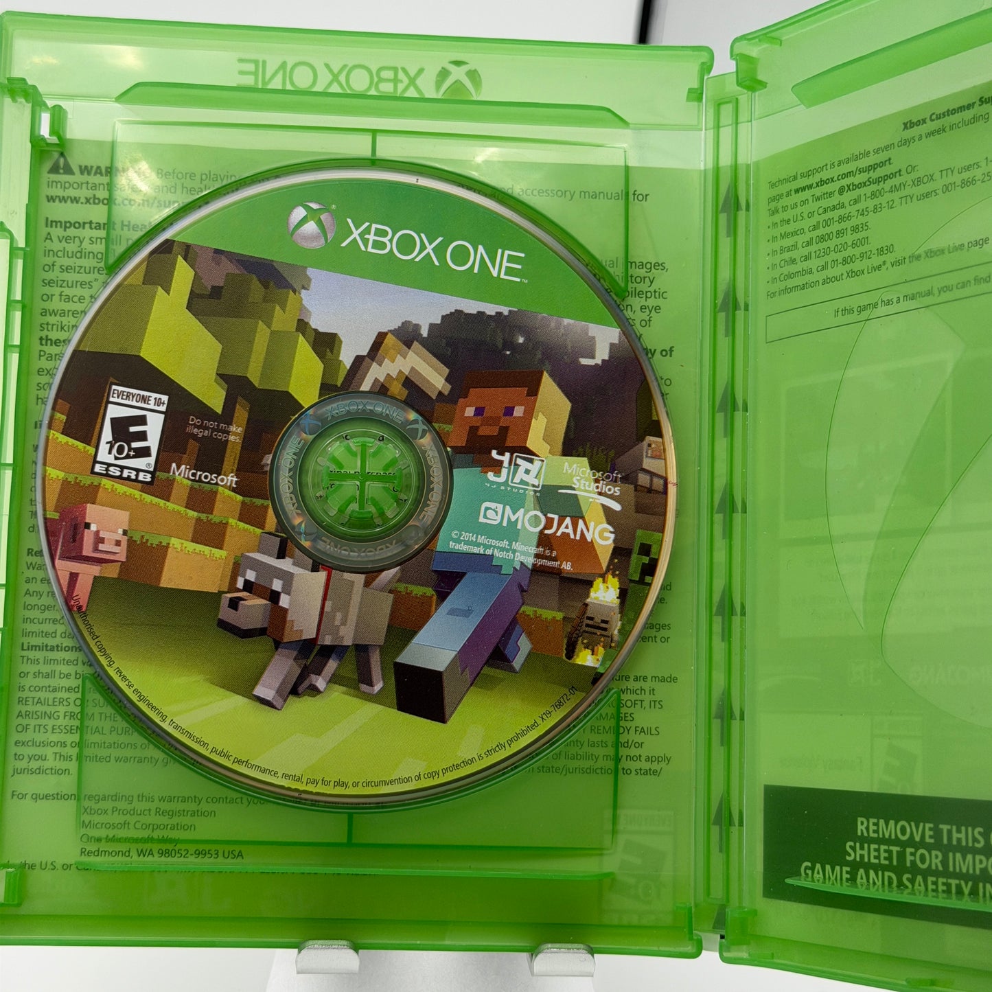 Xbox One Minecraft [Xbox One Edition] Video Game Used With Box