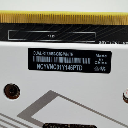 Asus Dual GeForce RTX 3060 8GB GDDR6 Graphics Card - White