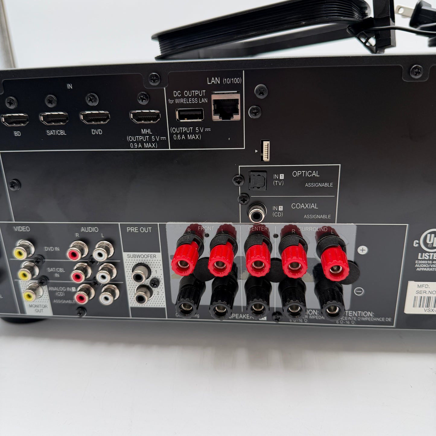 Pioneer AV Receiver VSX-824 Black Used