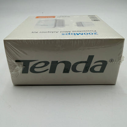 Tenda 200Mbps Powerline Mini Adapter Kit - Networking - White - New In Box