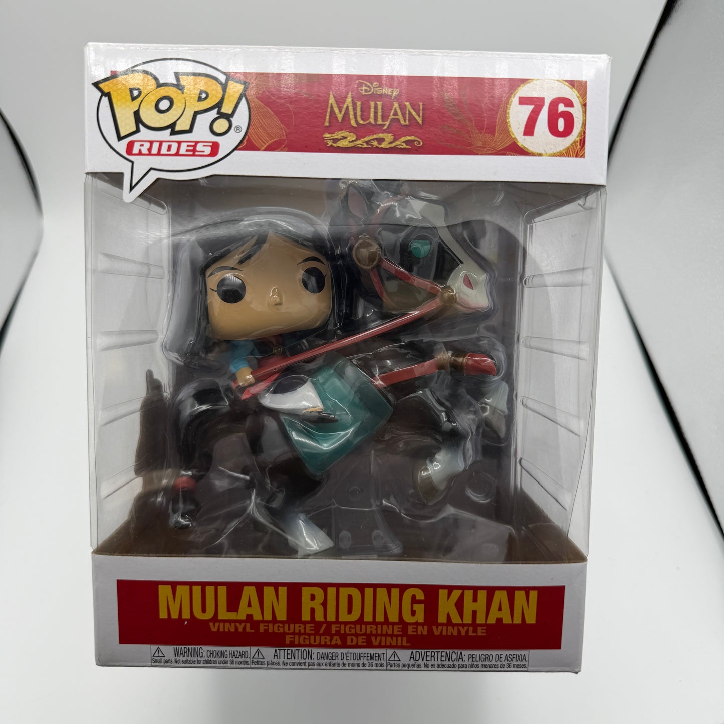 Funko Pop! Disney Mulan Riding Khan POP Ride #76 Collectible Figure