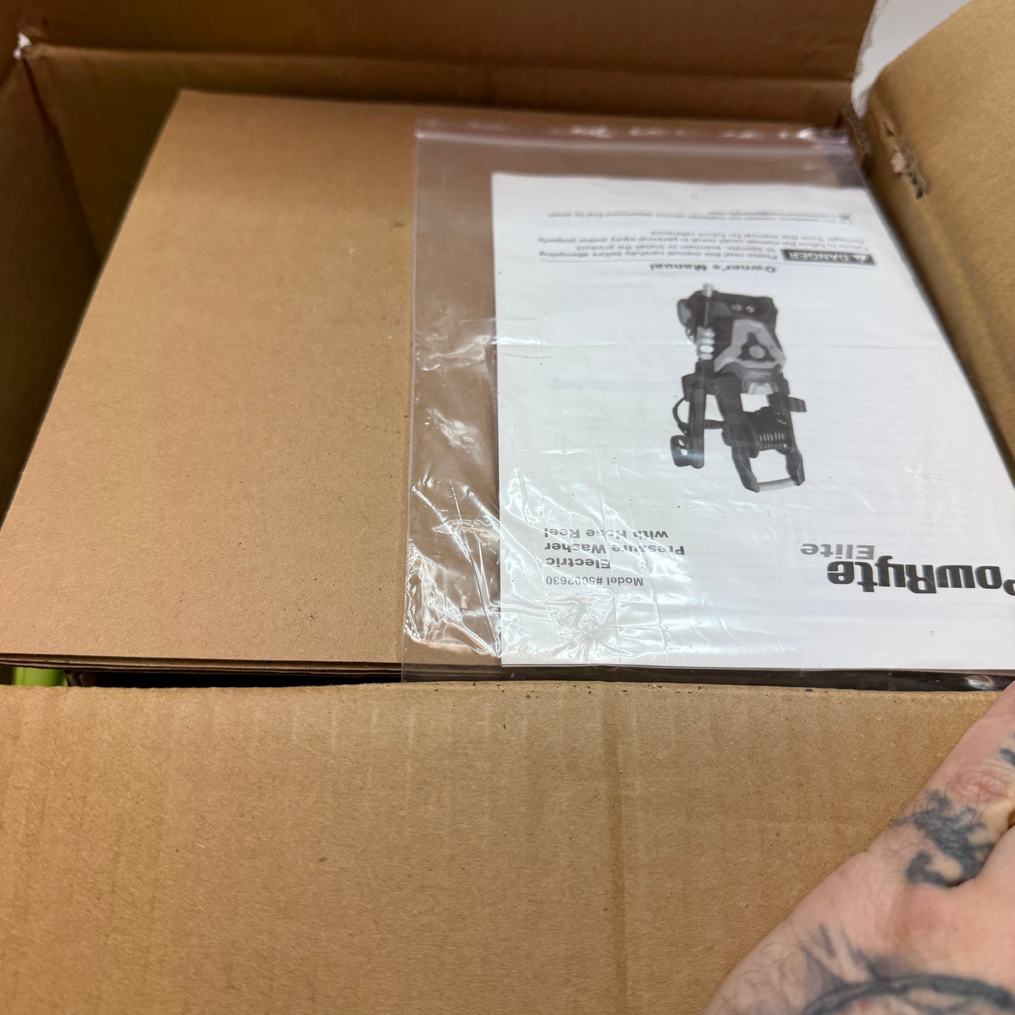 PowRyte Elite Electric Pressure Washer w Hose Reel New In Box