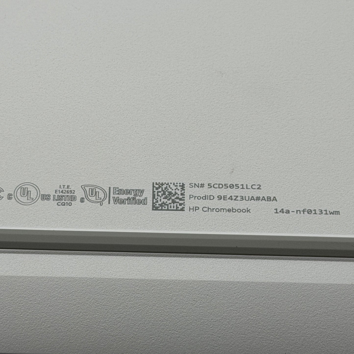 HP Chromebook 14a-nf0121wm 14 Inch 128GB 4GB N2000 Silver Used With Box