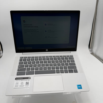 HP Chromebook 14a-nf0121wm 14 Inch 128GB 4GB N2000 Silver Used With Box