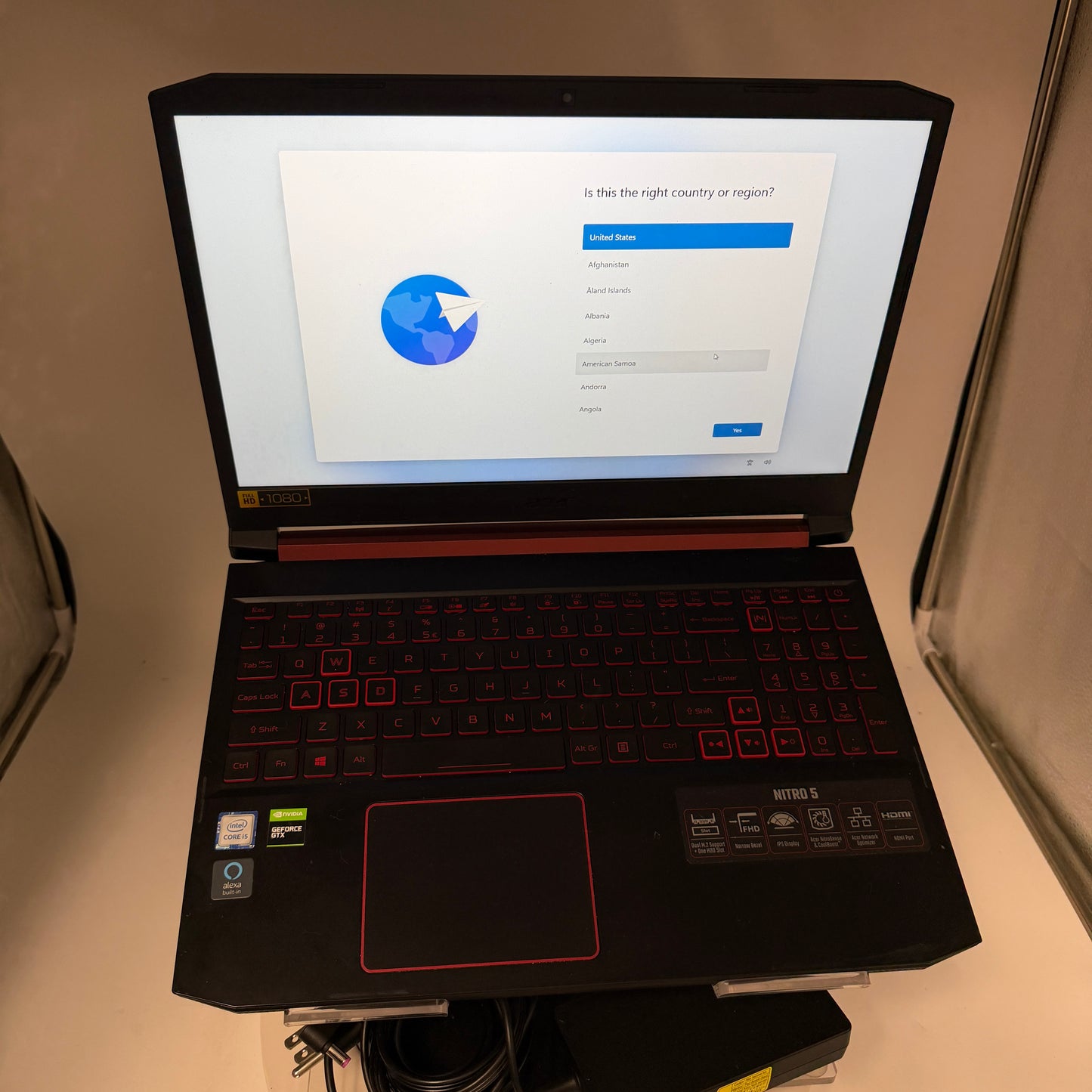 Acer Nitro 5 (AN515-54) 15" Laptop Core i5 8GB RAM 256GB GTX 1650