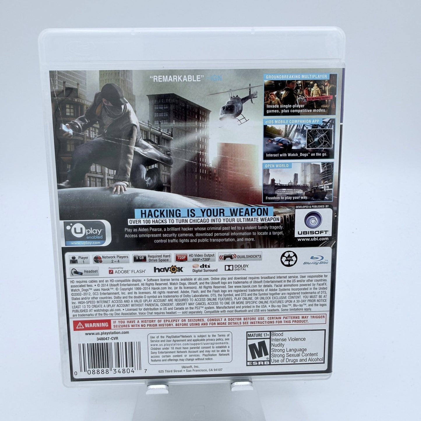 Watch Dogs PlayStation 3 PS3 CIB