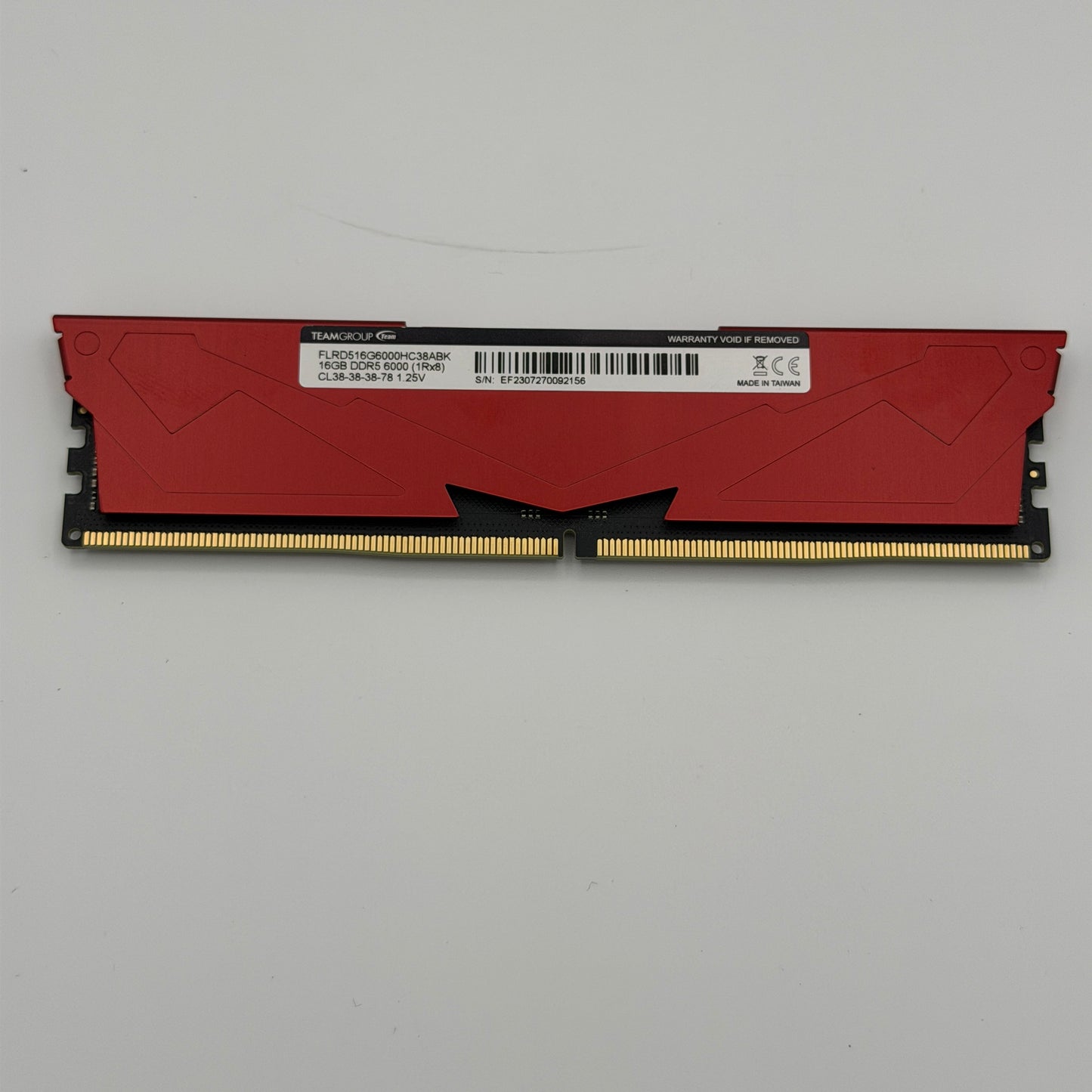 T-Force Vulcan 16GB PC5-48000 DDR5 SDRAM DIMM Red