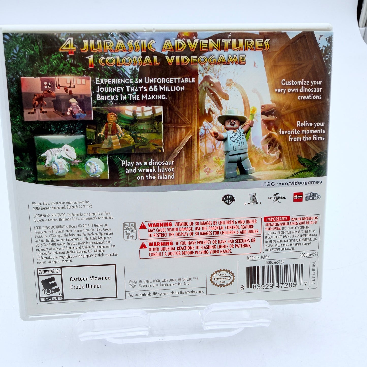 Nintendo 3DS LEGO Jurassic World CIB