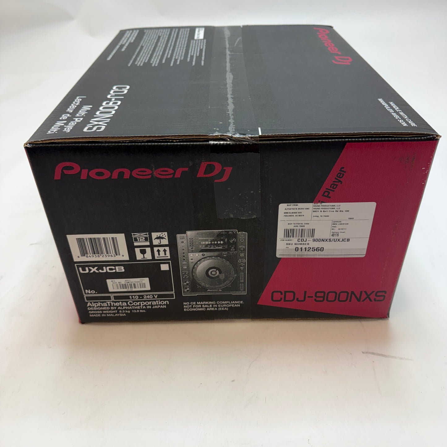 Pioneer DJ CDJ-900NXS CD DVD Multi-Player Controller - Black - New In Box