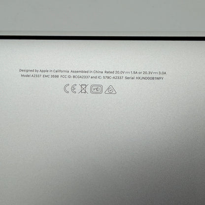 Apple MacBook Air 13" A2337 M1 2020 8GB RAM 256GB Silver With Box