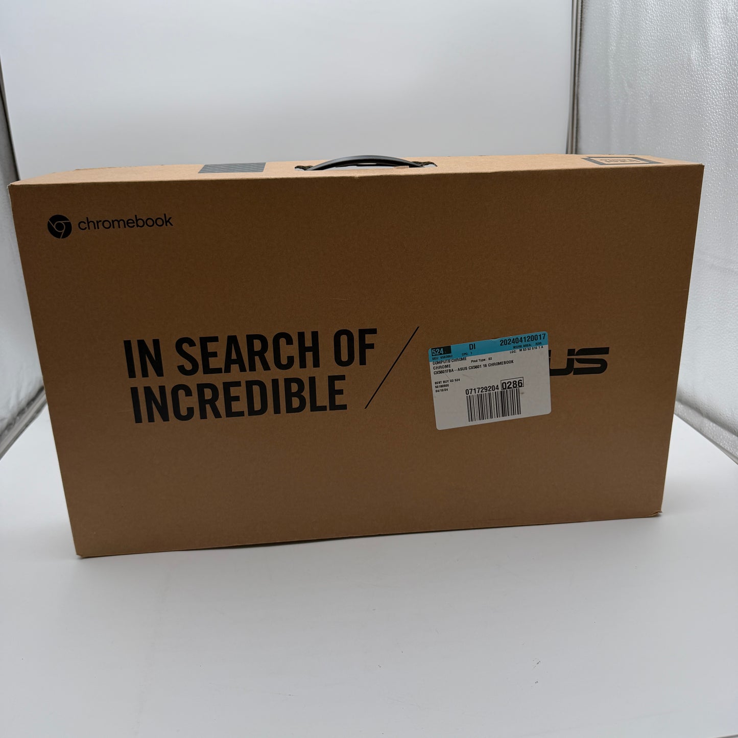 Asus Chromebook CX1 CX5601FB 16" i3-1215U 8GB RAM 128GB SSD Open Box