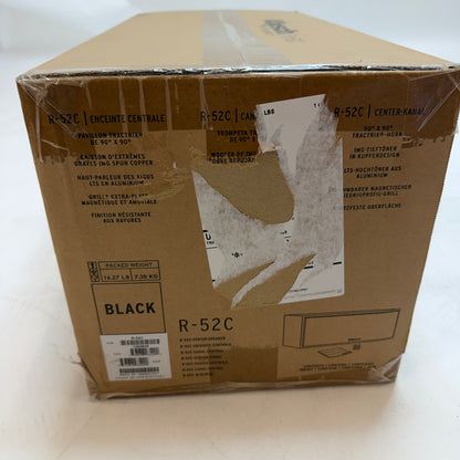 Klipsch Reference R-52C Two-Way Center Channel Speaker Black New In Box