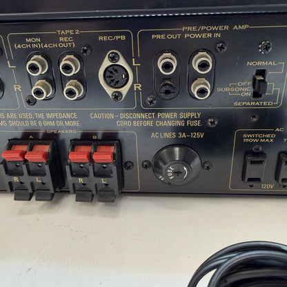 Vintage Pioneer SA-8100 Stereo Integrated Amplifier READ