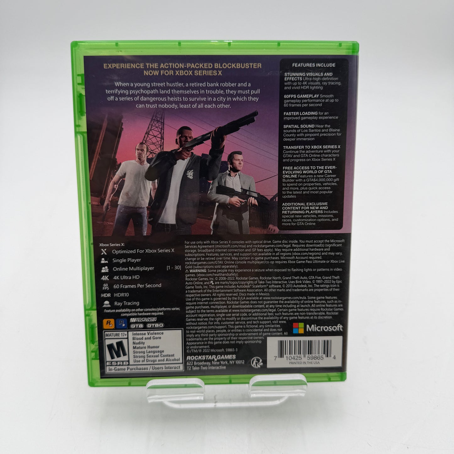 Xbox Series X Grand Theft Auto V Game with Box