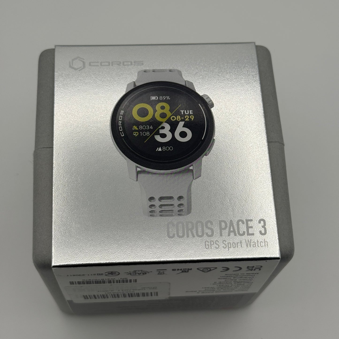 Coros Pace 3 GPS Sport Watch White