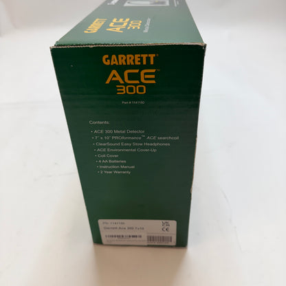 Garrett Ace 300 Metal Detector Black New In Box