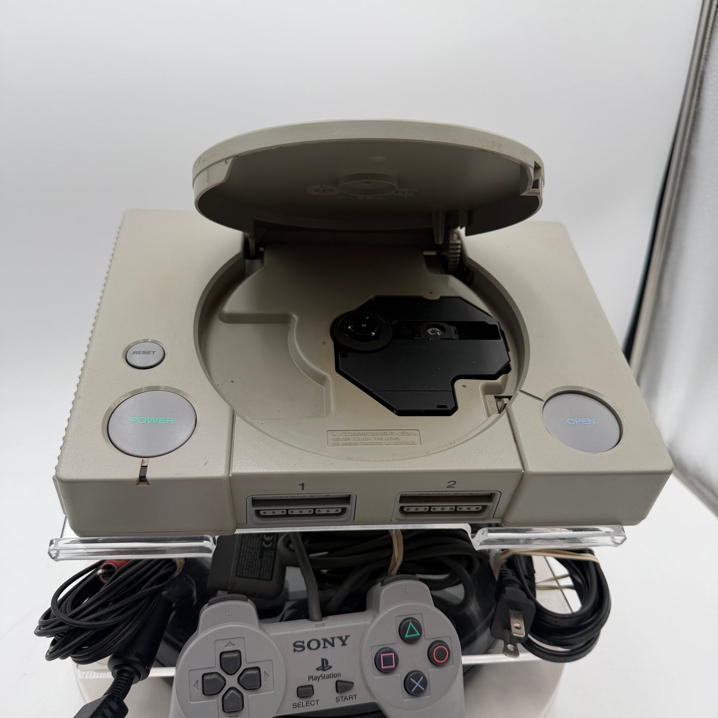 Sony PlayStation 1 SCPH-9001 Gray Video Game Console Bundle