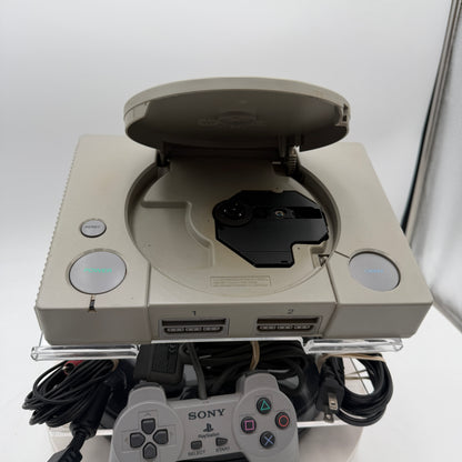 Sony PlayStation 1 SCPH-9001 Gray Video Game Console Bundle