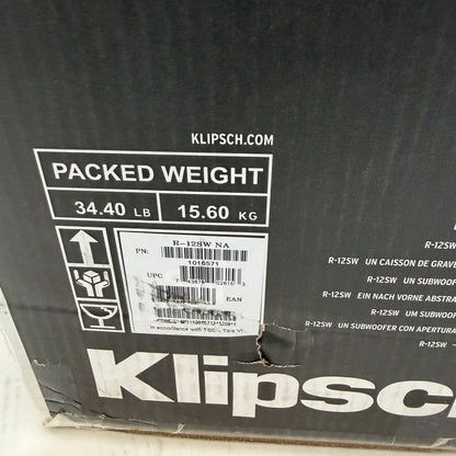 Klipsch R-12SW Subwoofer Black New In Box
