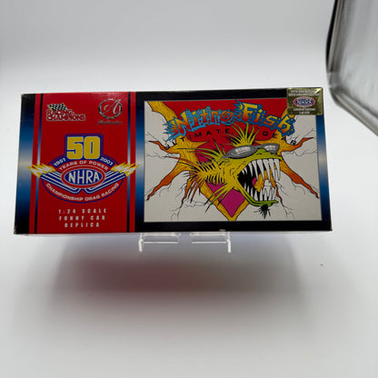 Action Racing 50TH ANNIVERSARY GOLD CHROME NHRA Nitro Fish Funny Car 1:24 Diecast Limited Edition