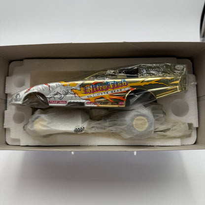Action Racing 50TH ANNIVERSARY GOLD CHROME NHRA Nitro Fish Funny Car 1:24 Diecast Limited Edition
