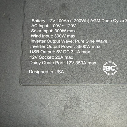 Natures Generator Elite Power Supply Green Used