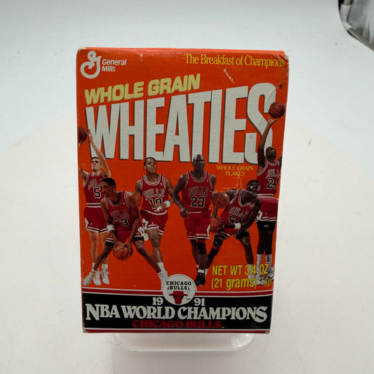 Wheaties Chicago Bulls 1991 NBA World Champions Cereal Box Collectible