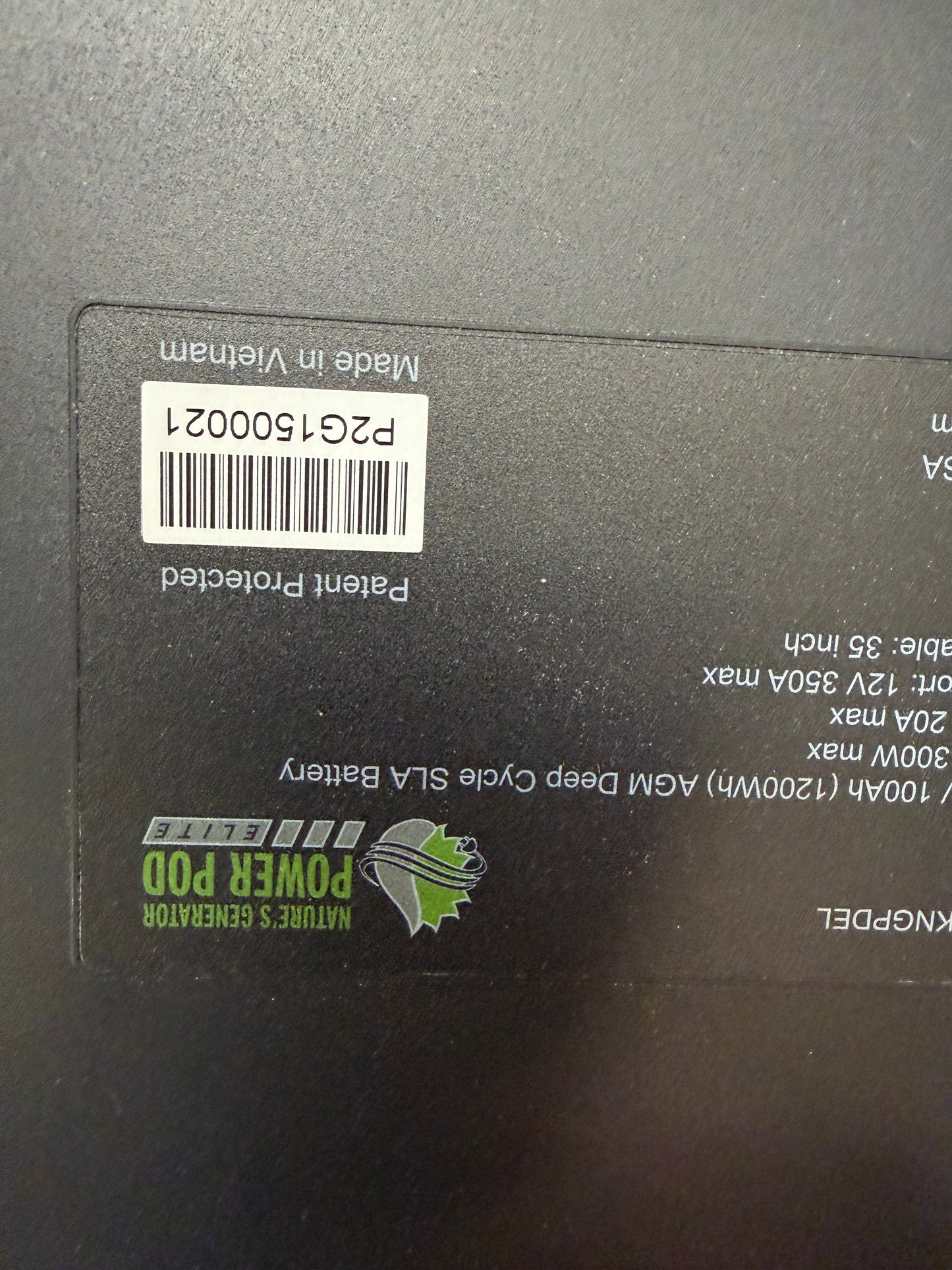 Natures Generator Power Pod Elite Green Used Condition
