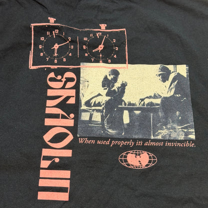 Wu-Wear Wu-Tang Clan Chess Graphic T-Shirt Men's XL Navy Blue Cotton Tee