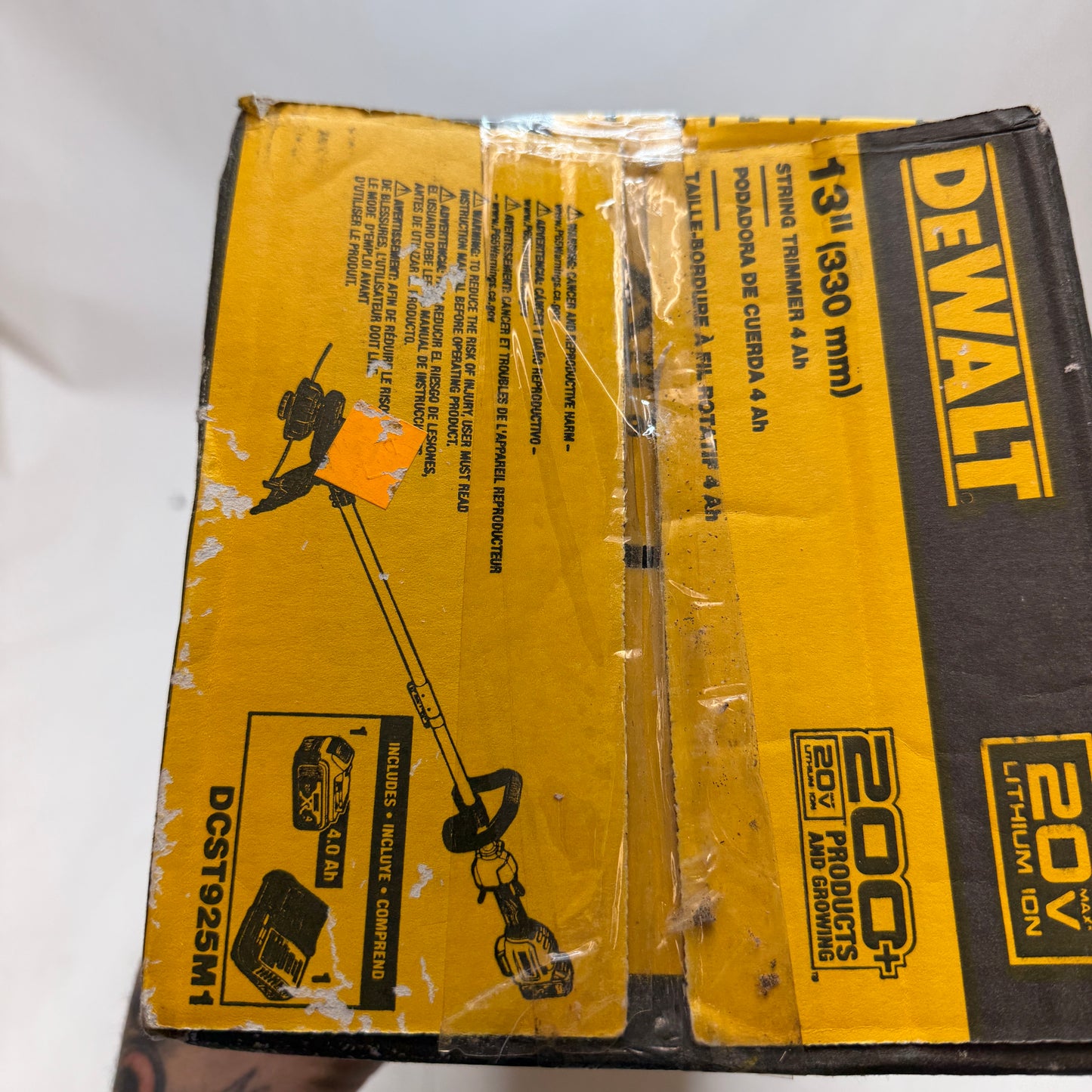 DEWALT DCST925M1R 20V MAX Li-Ion String Trimmer Kit Yellow New In Box