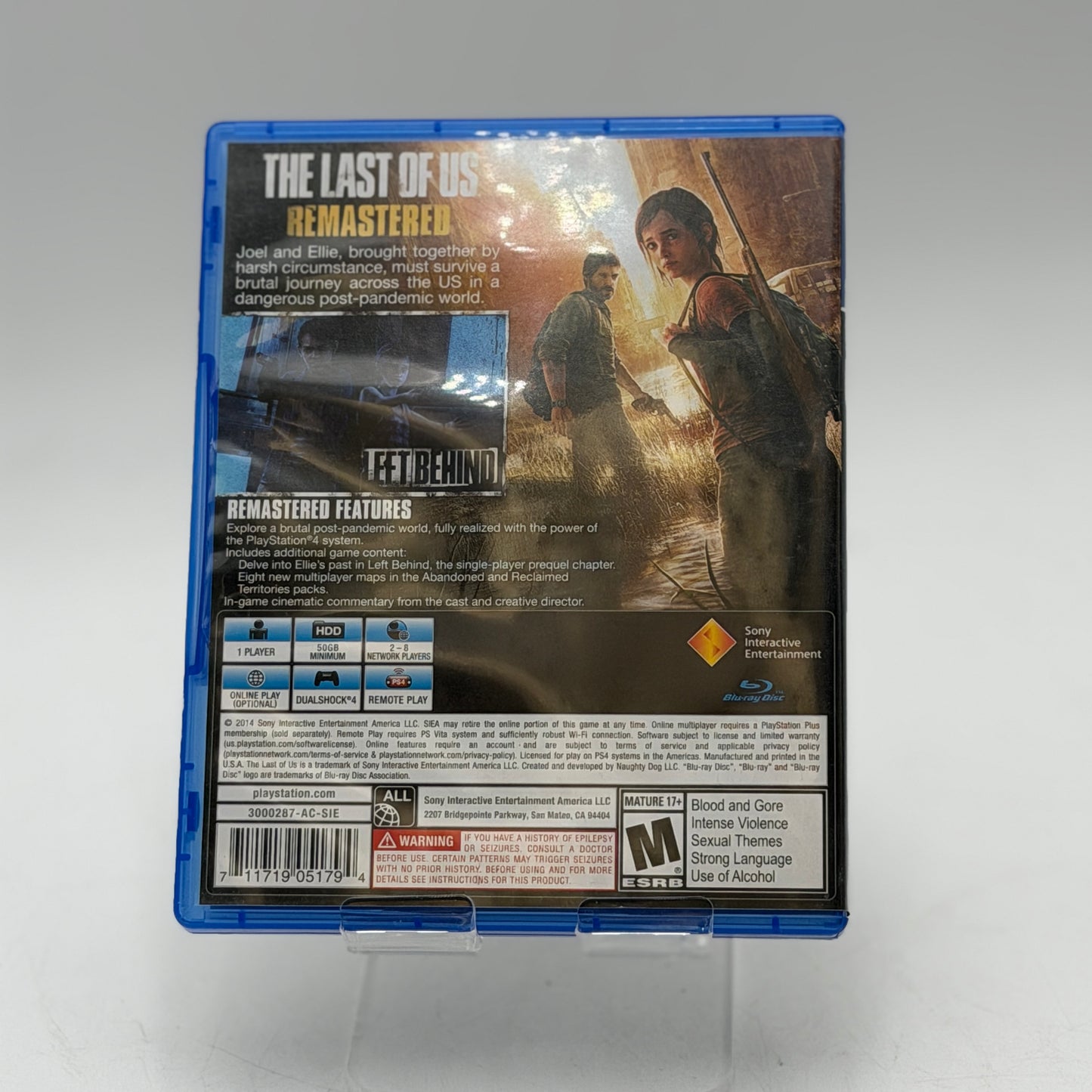 The Last of Us Remastered for PlayStation 4 PS4