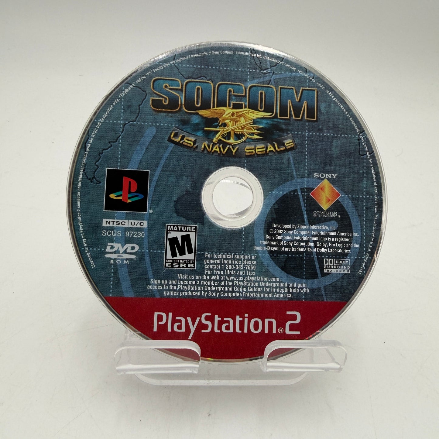 Playstation 2 SOCOM II US Navy Seals Video Game Disc Only