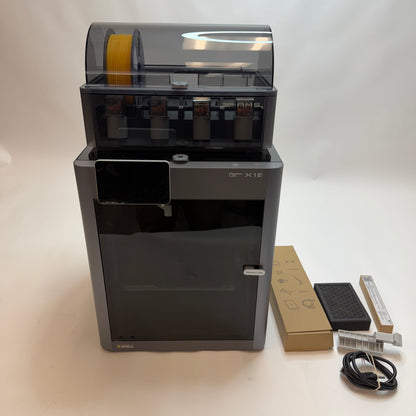 Bambu Lab X1E Combo with AMS 3D Printer, Gray 25 Hours Print Time