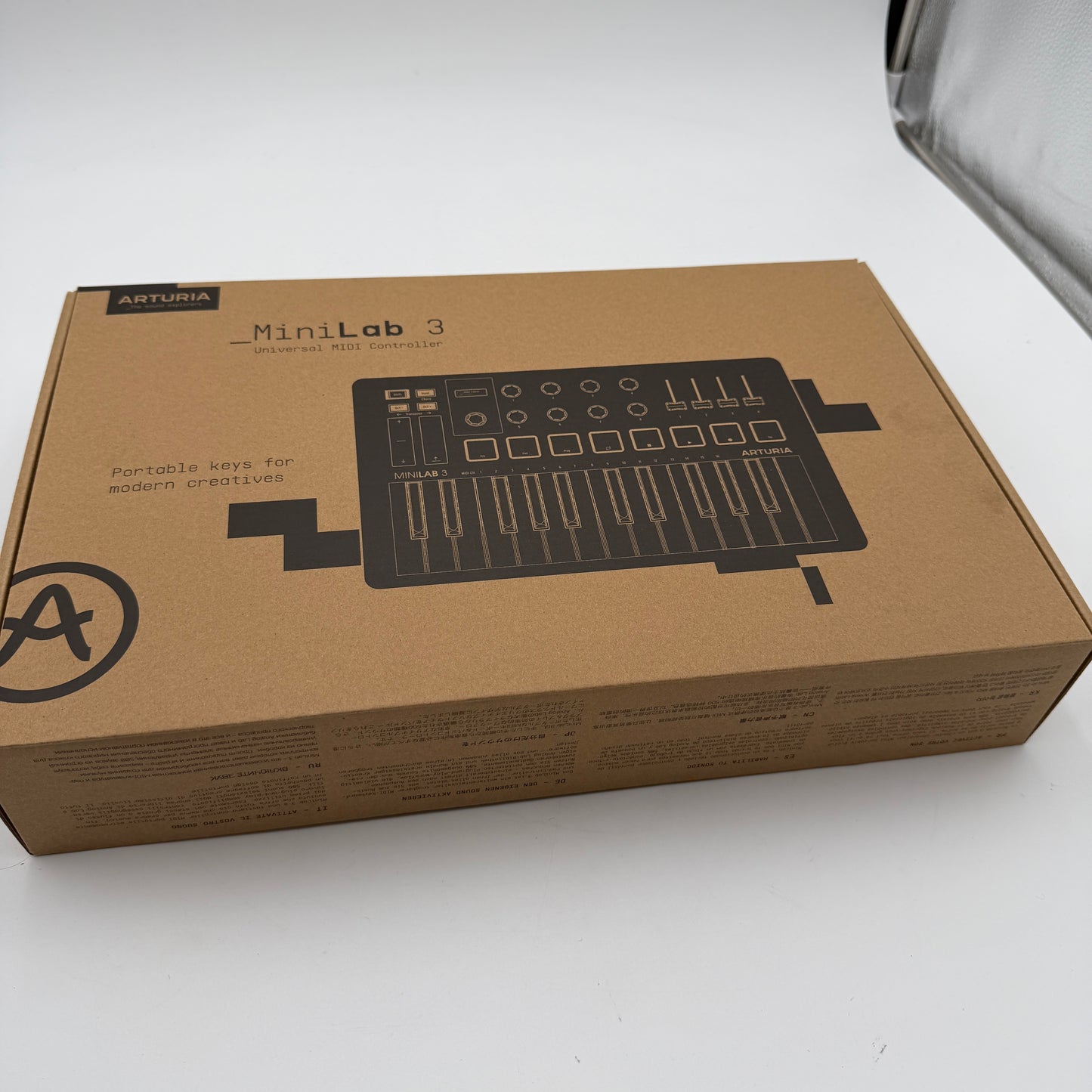 Arturia MiniLab 3 MIDI Controller Silver With Box