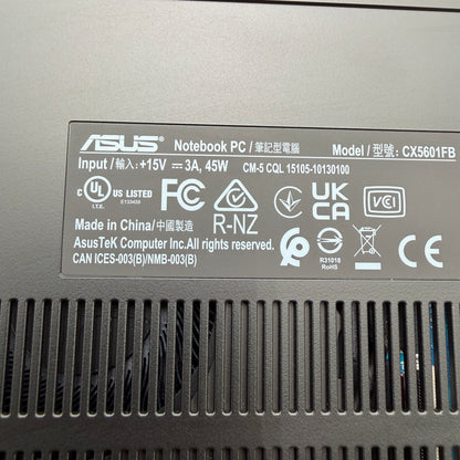 Asus Chromebook CX1 CX5601FB 16" i3-1215U 8GB RAM 128GB SSD Open Box