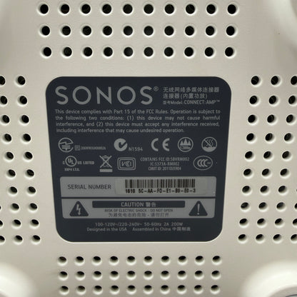 Sonos Connect Amp Speaker - White w/ Extras