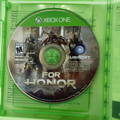 For Honor Xbox One Video Game Used With Box