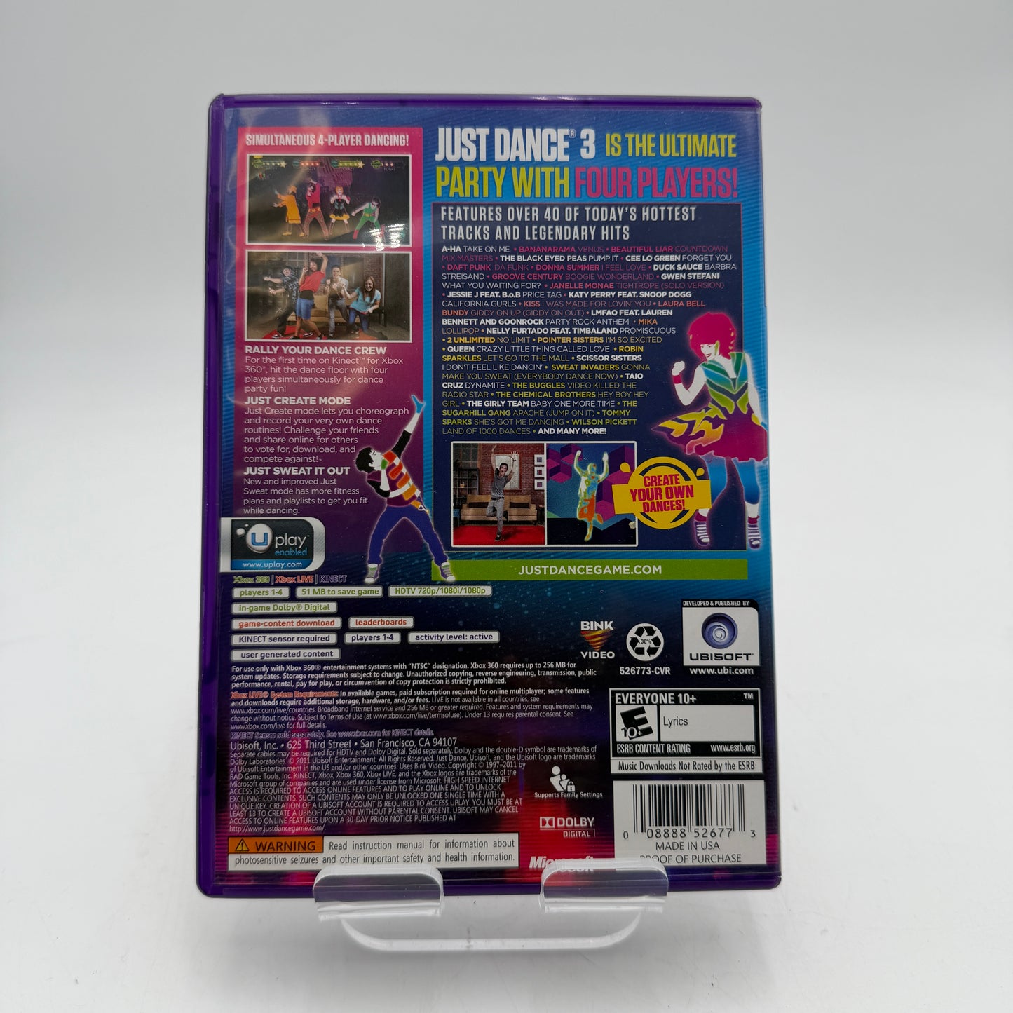 Xbox 360 Just Dance 3 Video Game with Box