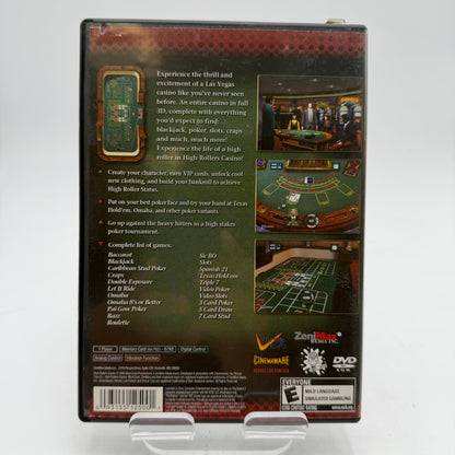 Playstation 2 High Rollers Casino Video Game with Box and Manual