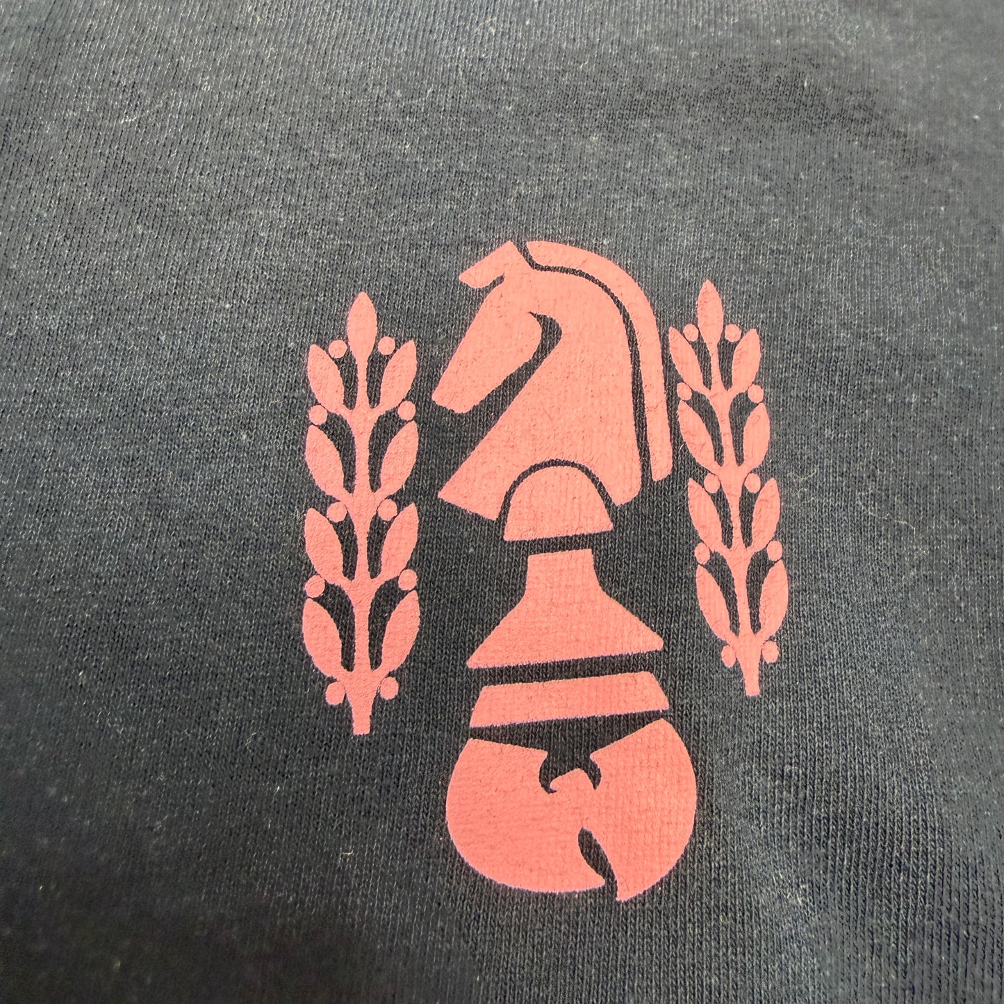 Wu-Wear Wu-Tang Clan Chess Graphic T-Shirt Men's XL Navy Blue Cotton Tee