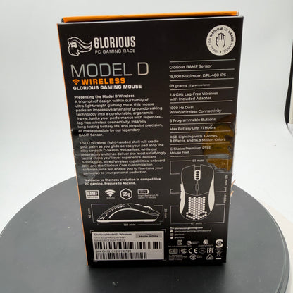 Glorious PC Gaming Model D Gaming Mouse - Gloss White, 69g Lightweight
