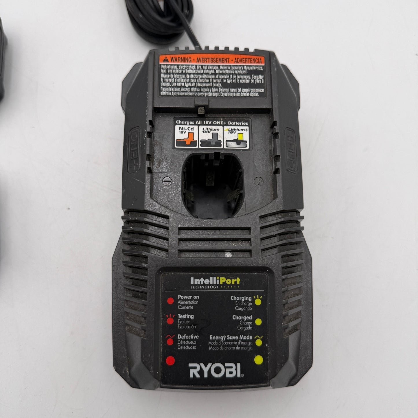 Ryobi ONE+ Battery Charger and 2 Battery Lot - Green