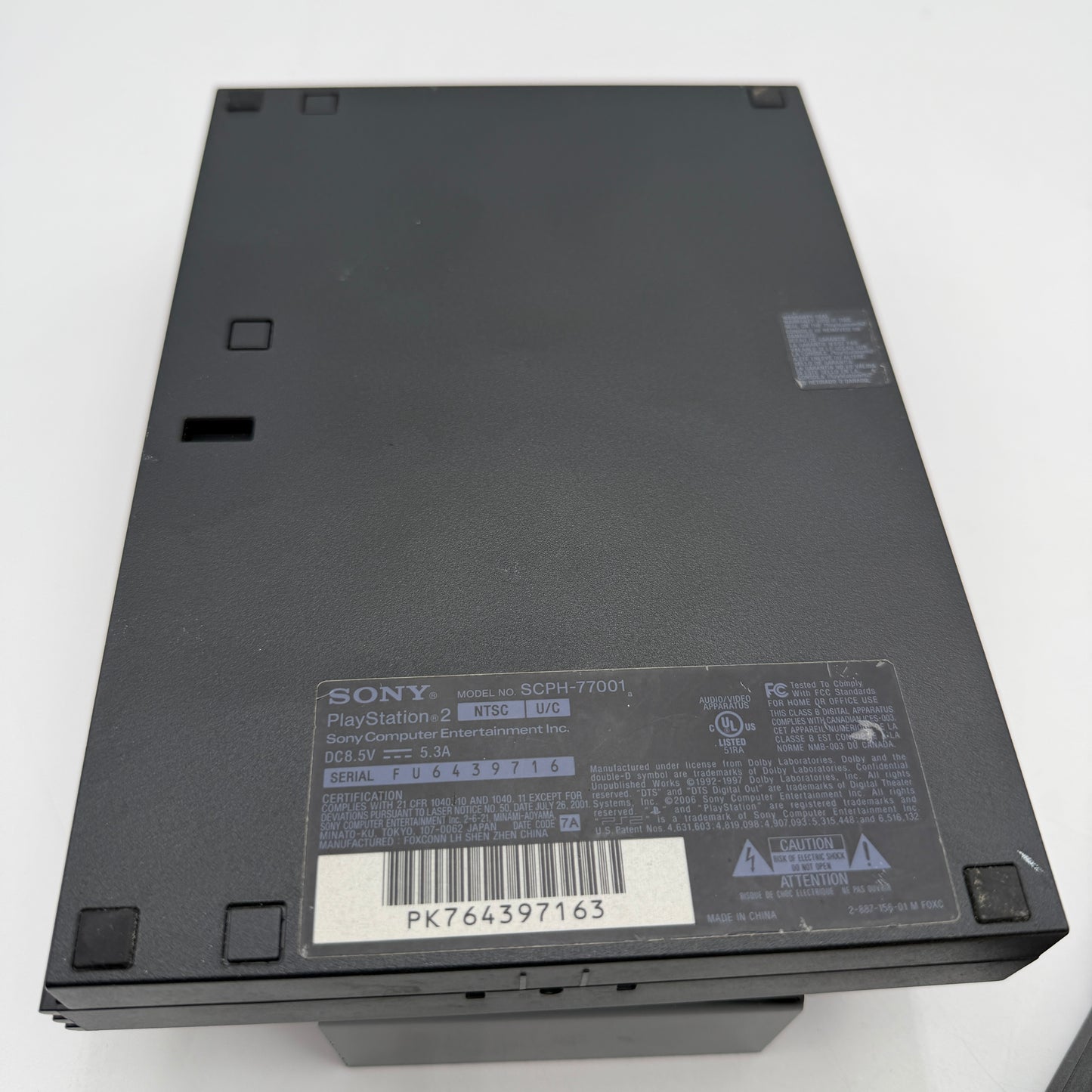 Sony PlayStation 2 Slim SCPH-77001 Black Used Condition With Cables Tested
