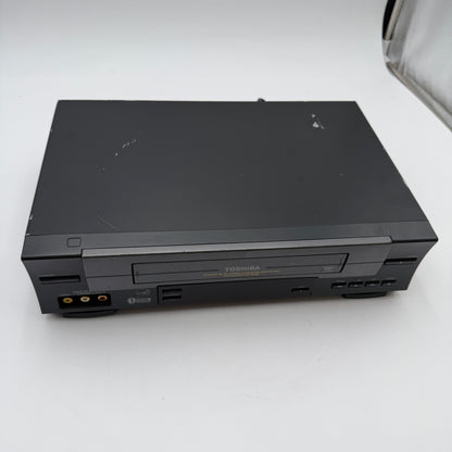 Vintage Toshiba 4 Head VCR VHS Player W-528 Black TESTED