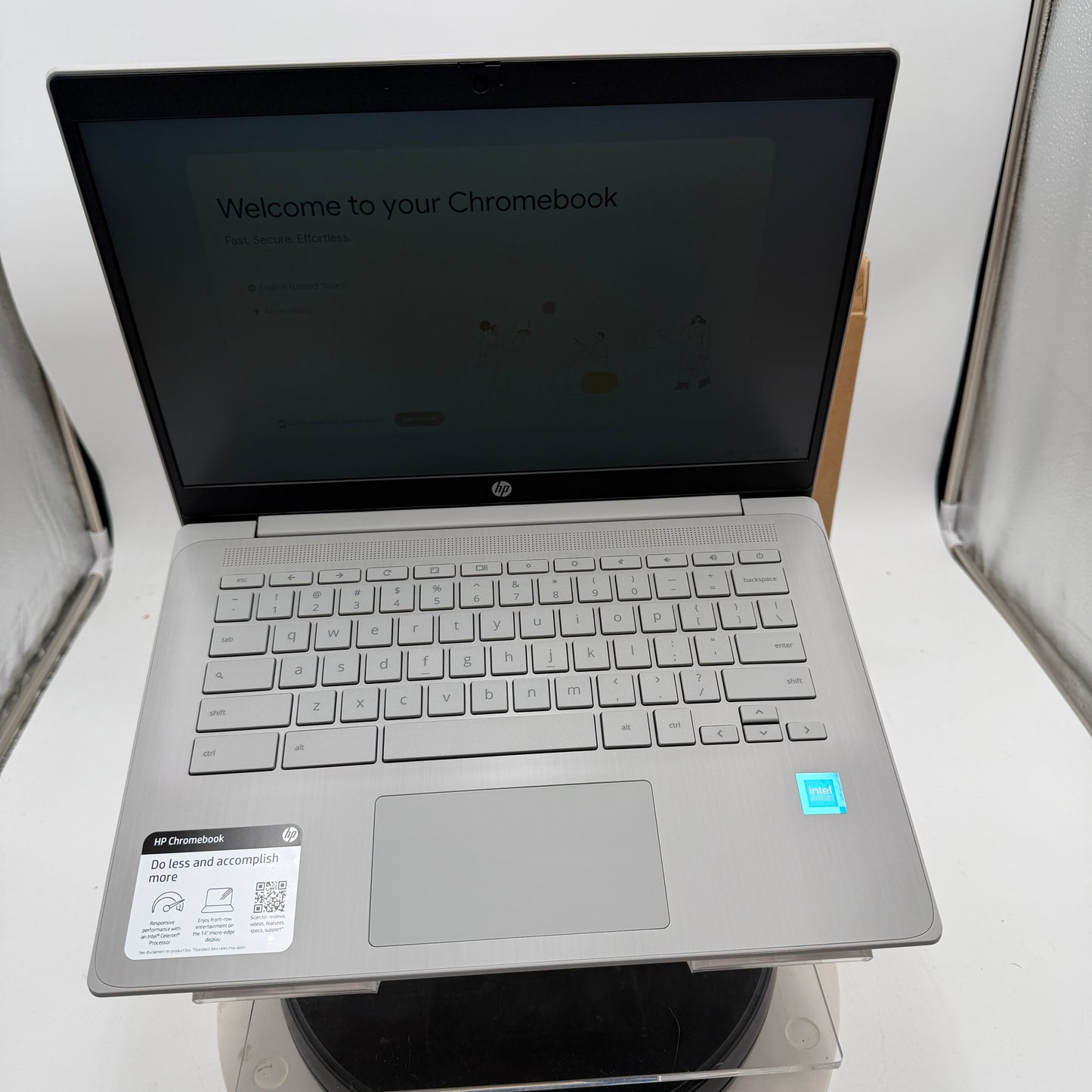 HP Chromebook 14a-1013dx 14-inch Laptop 4GB RAM 64GB Silver New Open Box