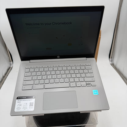 HP Chromebook 14a-1013dx 14-inch Laptop 4GB RAM 64GB Silver New Open Box